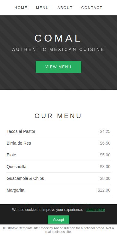 Comal as a generic template-builder site